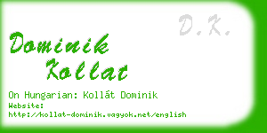 dominik kollat business card